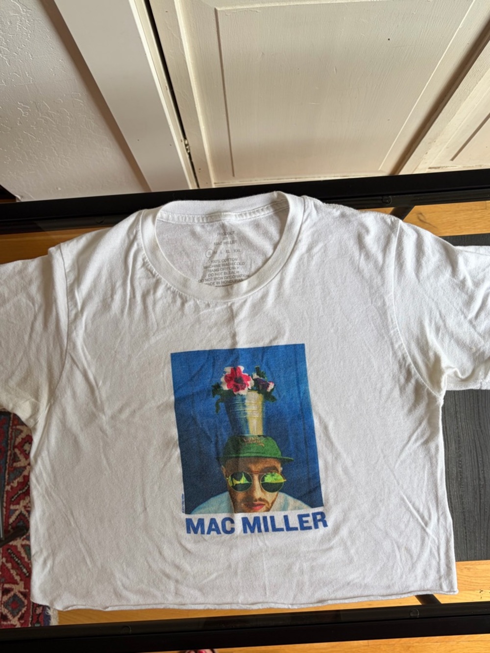Mac Miller Women's White Graphic Tee - Short Sleeve Crew